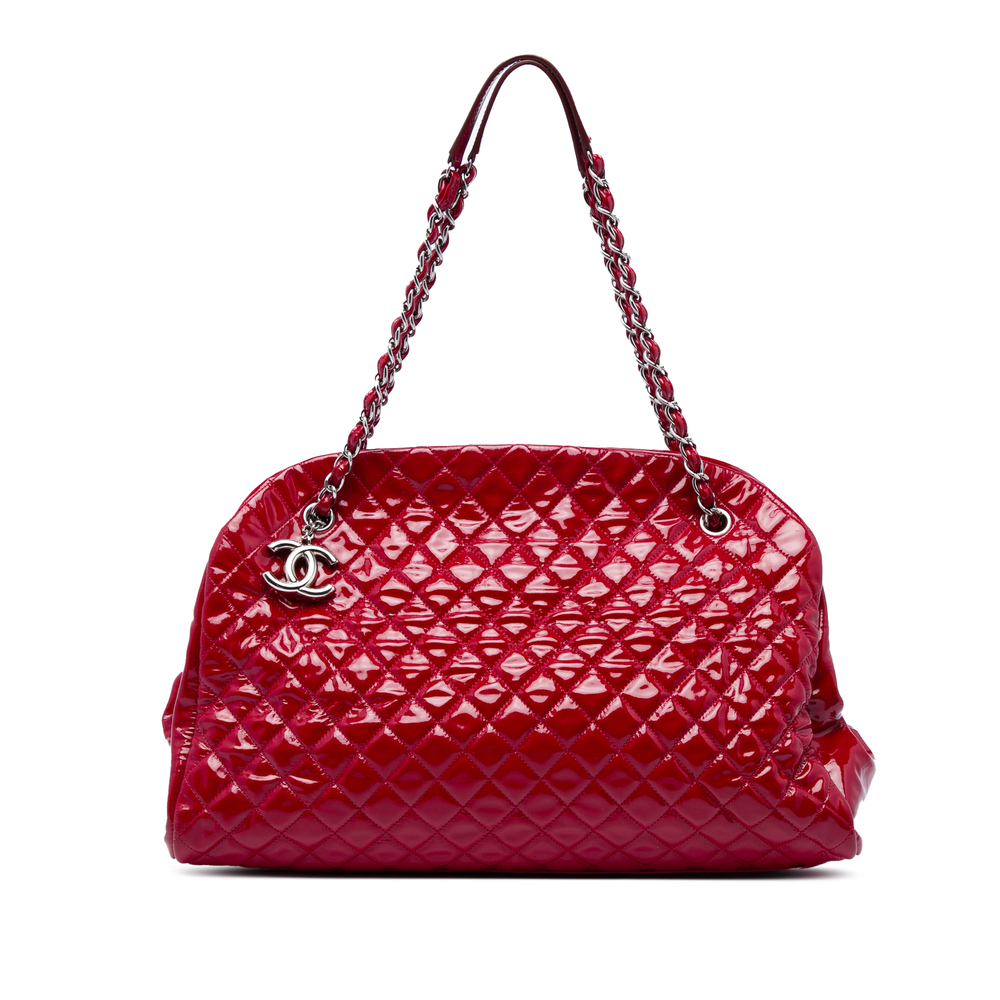Pre-Loved Chanel Maxi Quilted Patent Just Mademoiselle Bowling Bag